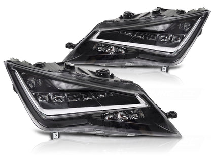 Voll LED Scheinwerfer Set für Seat Leon 5F 2012-2016 schwarz