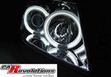 Angel Eyes Scheinwerfer Set in chrom für Suzuki Swift 05.2005-2010 CCFL