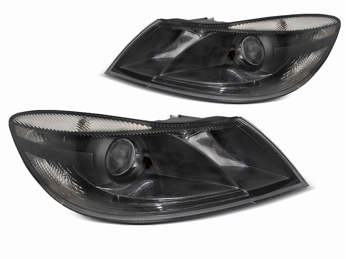 Für Skoda Octavia 2009-2012 Scheinwerfer schwarz