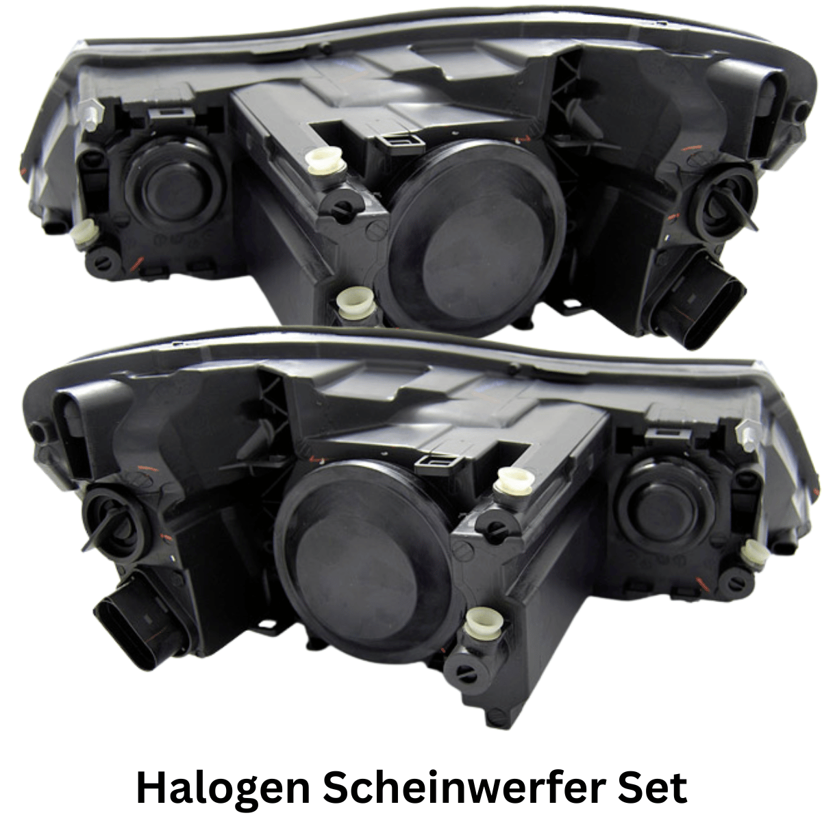Schwarze Scheinwerfer Set für Skoda Octavia 2 Typ 1Z Facelift 2009–2012