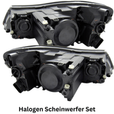 Schwarze Scheinwerfer Set für Skoda Octavia 2 Typ 1Z Facelift 2009–2012