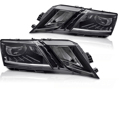 Voll LED Scheinwerfer Set für Skoda Octavia 5E FL 11/2016-2020 mit Tagfahrlicht