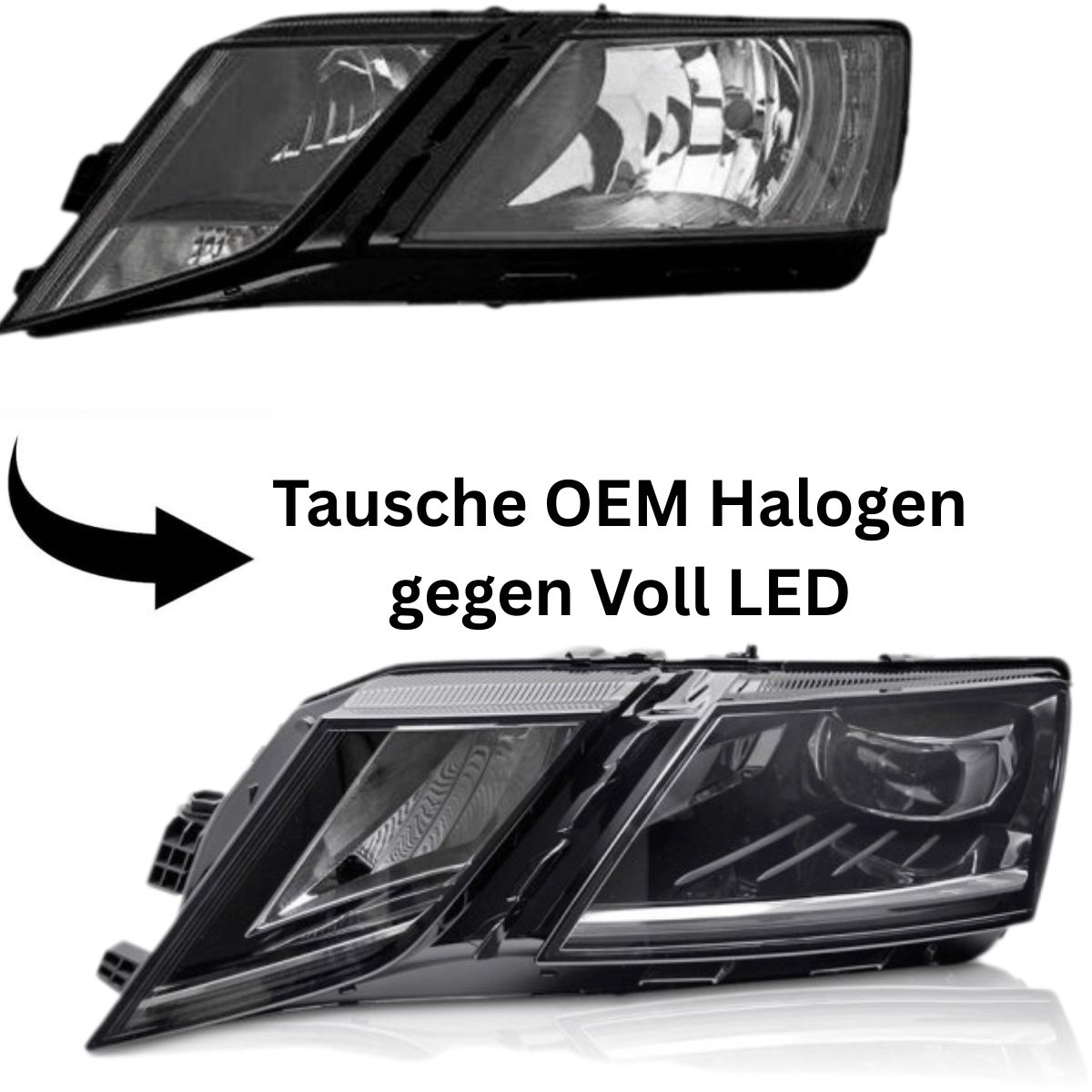 Voll LED Scheinwerfer Set für Skoda Octavia 5E FL 11/2016-2020 mit Tagfahrlicht