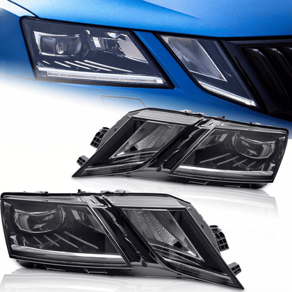 Voll LED Scheinwerfer Set für Skoda Octavia 5E FL 11/2016-2020 mit Tagfahrlicht