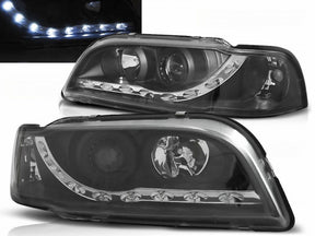 LED Scheinwerfer schwarz für Volvo S40 V40 1996-2000 mit Standlicht