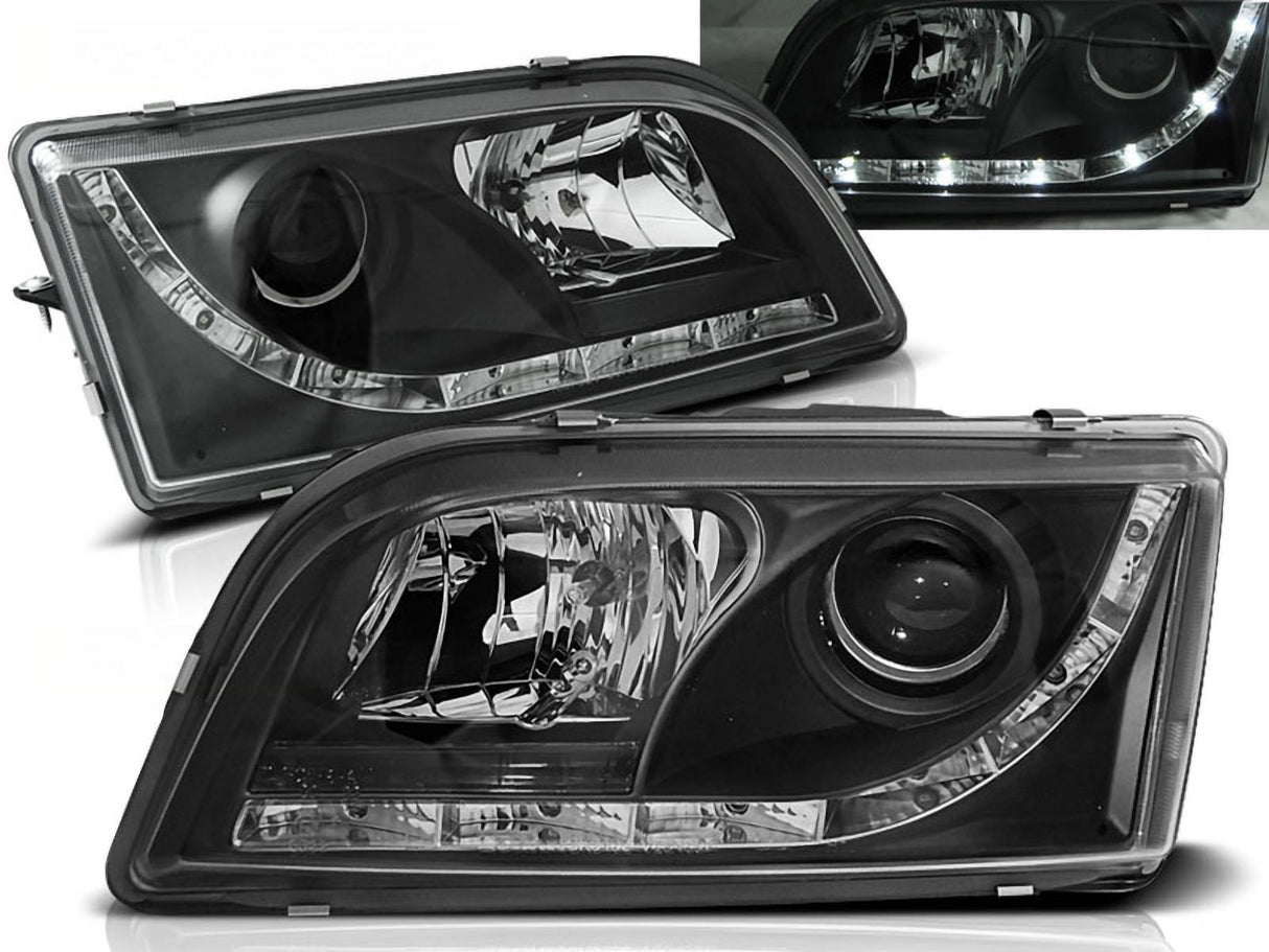 Led Scheinwerfer Set in schwarz für Volvo S40/V40 02.96-12.2003