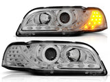 Led Scheinwerfer Set in chrom für Volvo S/V40 02.96-04.2000