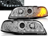 Led Scheinwerfer Set in chrom für Volvo S/V40 02.96-04.2000