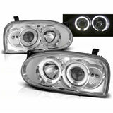 LED Angel Eyes Scheinwerfer für VW Golf 3 III chrom 09.1991-08.1997