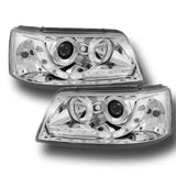 Led Scheinwerfer Set in chrom inkl. Stellmotor für VW T5 04.2003-08.2009