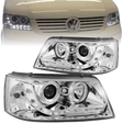 Chrom LED Scheinwerfer Set für VW T5 Bus Multivan 04-09 inkl Stellmotor