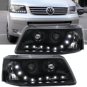 Led Scheinwerfer Set in schwarz für VW T5 04.2003-08.2009 - CR Tuning