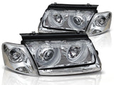 Angel Eyes Scheinwerfer Set in chrom für VW Passat B5 3B 11.1996-08.2000