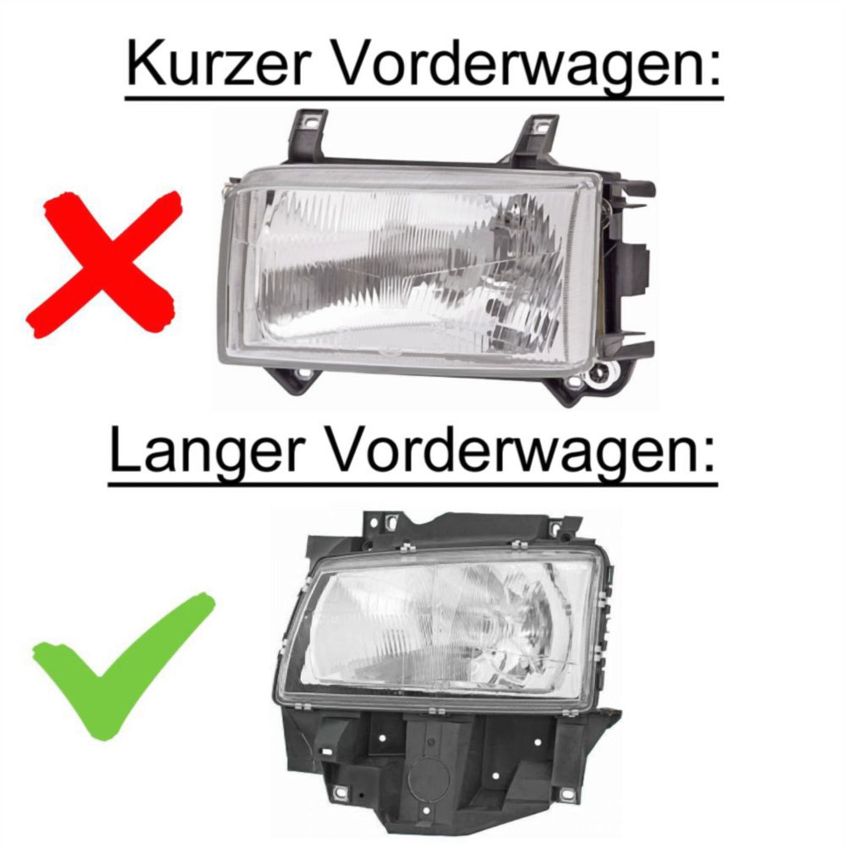 Angel Eyes Scheinwerfer Set in schwarz für VW T4 08.1996-03.2003