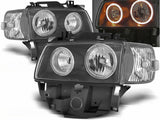 Angel Eyes Scheinwerfer Set in schwarz für VW T4 08.1996-03.2003