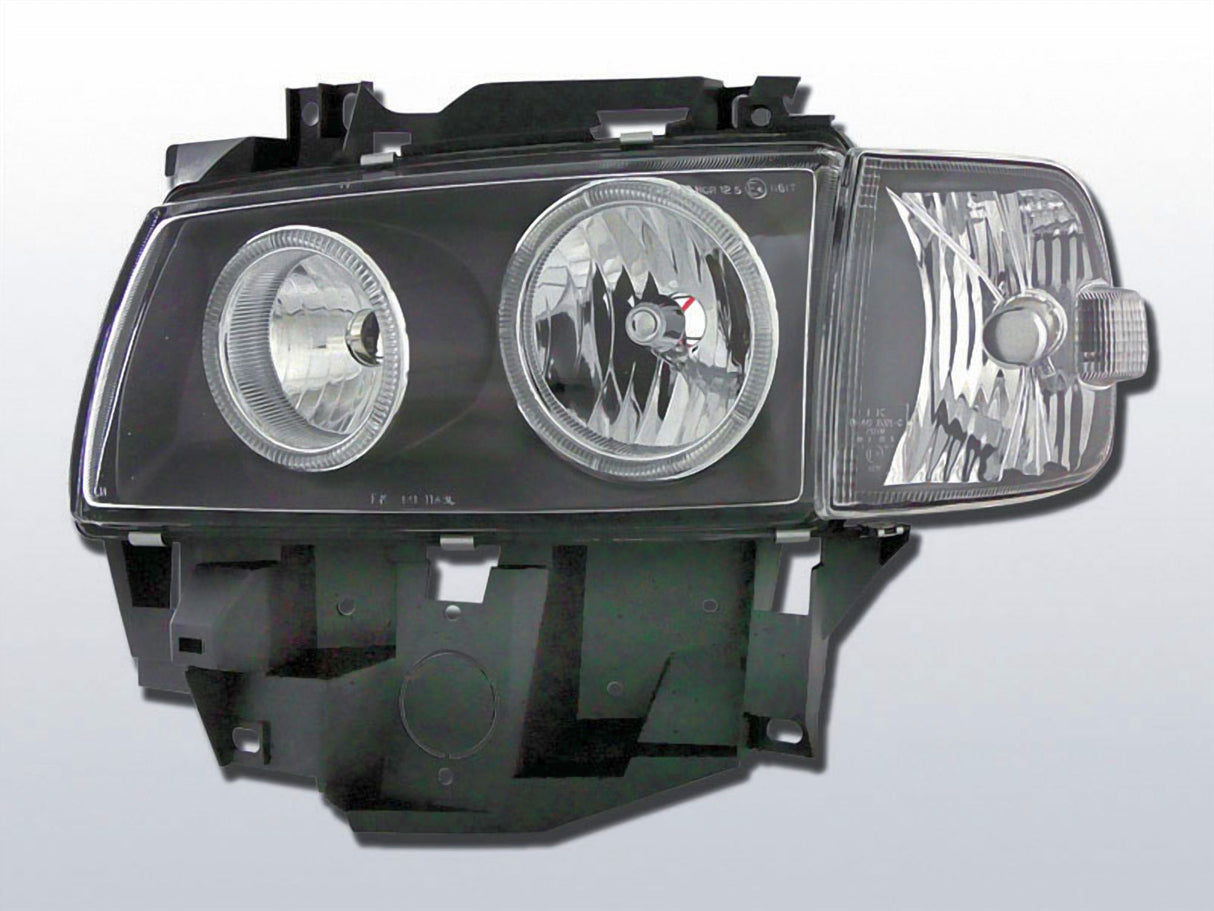Angel Eyes Scheinwerfer Set in schwarz für VW T4 08.1996-03.2003