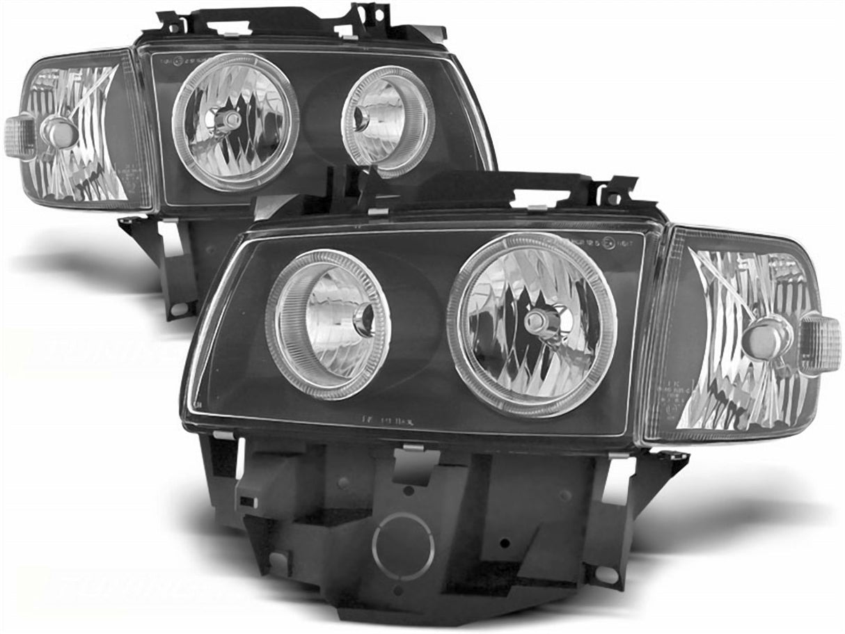 Angel Eyes Scheinwerfer Set in schwarz für VW T4 08.1996-03.2003