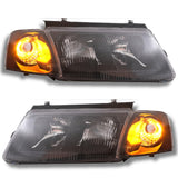 Scheinwerfer Set inkl Nebellicht schwarz für VW Passat B5 3B 11.1996-08.2000