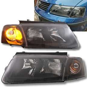 Scheinwerfer Set schwarz mit Nebellicht, 11.1996-08.2000, CR-Tuning für VW Passat B5