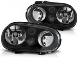 Scheinwerfer Set für VW Golf 4 schwarz mit Nebelscheinwerfer H7 H3 09.1997-09.2003