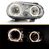 Angel Eyes Scheinwerfer Set für VW Golf 4 Typ 1J Bj. 1998-2003 chrom