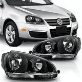 Scheinwerfer Set für VW Golf 5 V +GTI 2003-2007 schwarz Halogen elektr. LWR