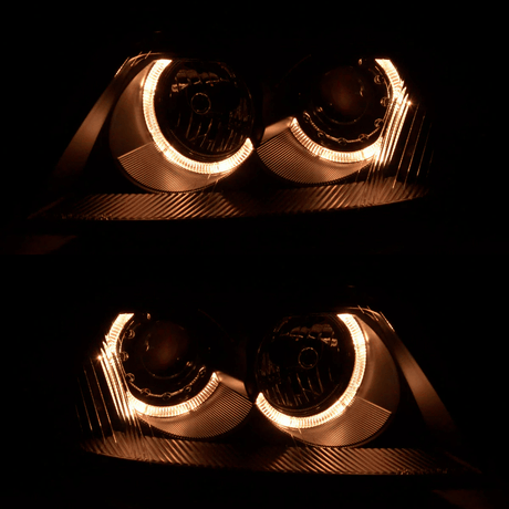 Angel Eyes Scheinwerfer für VW Passat 3BG B5 FL 09.2000-03.2005 Set schwarz - CR Tuning