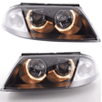 Angel Eyes Scheinwerfer Set schwarz für VW Passat 3BG B5 FL mit LED-Ringen