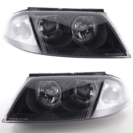 Angel Eyes Scheinwerfer für VW Passat 3BG B5 FL 09.2000-03.2005 Set schwarz - CR Tuning