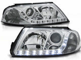 Led Scheinwerfer Set in chrom für VW Passat 3BG 2000-2004