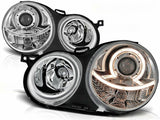 Angel Eyes Scheinwerfer Set in chrom für VW Polo 9N 11.01-04.05