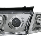 Chrom Scheinwerfer mit LED Tagfahrlicht für Ford Mustang 2005-2009