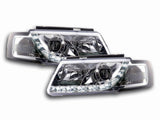 LED Scheinwerfer in chrom für VW Passat B5 3B 11.1996-08.2000