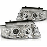 Angel Eyes Scheinwerfer Set in chrom für VW Passat B5 3B 11.1996-08.2000