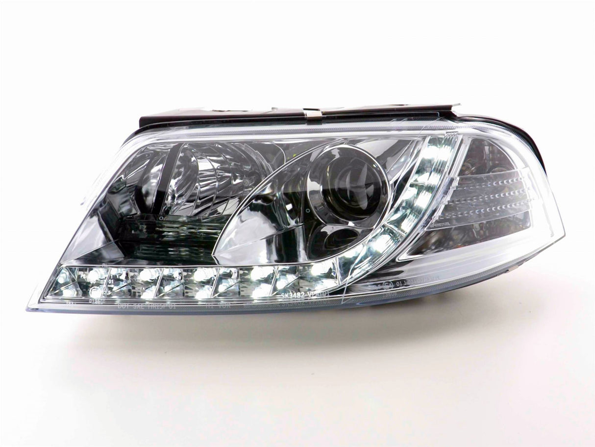 Led Scheinwerfer Set in chrom für VW Passat 3BG 09.2000-03.2005