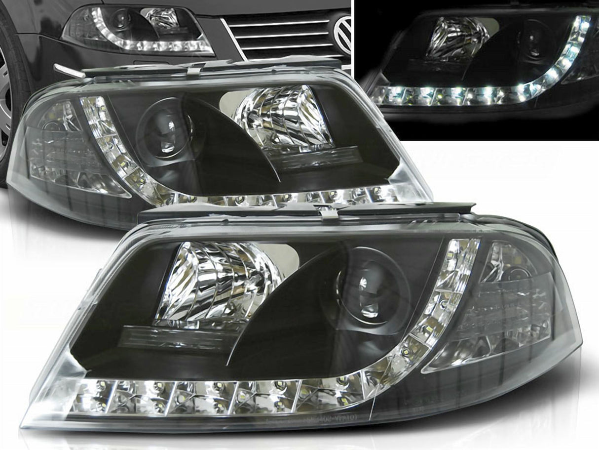 Led Scheinwerfer Set in schwarz für VW Passat 3BG 09.2000-03.2005