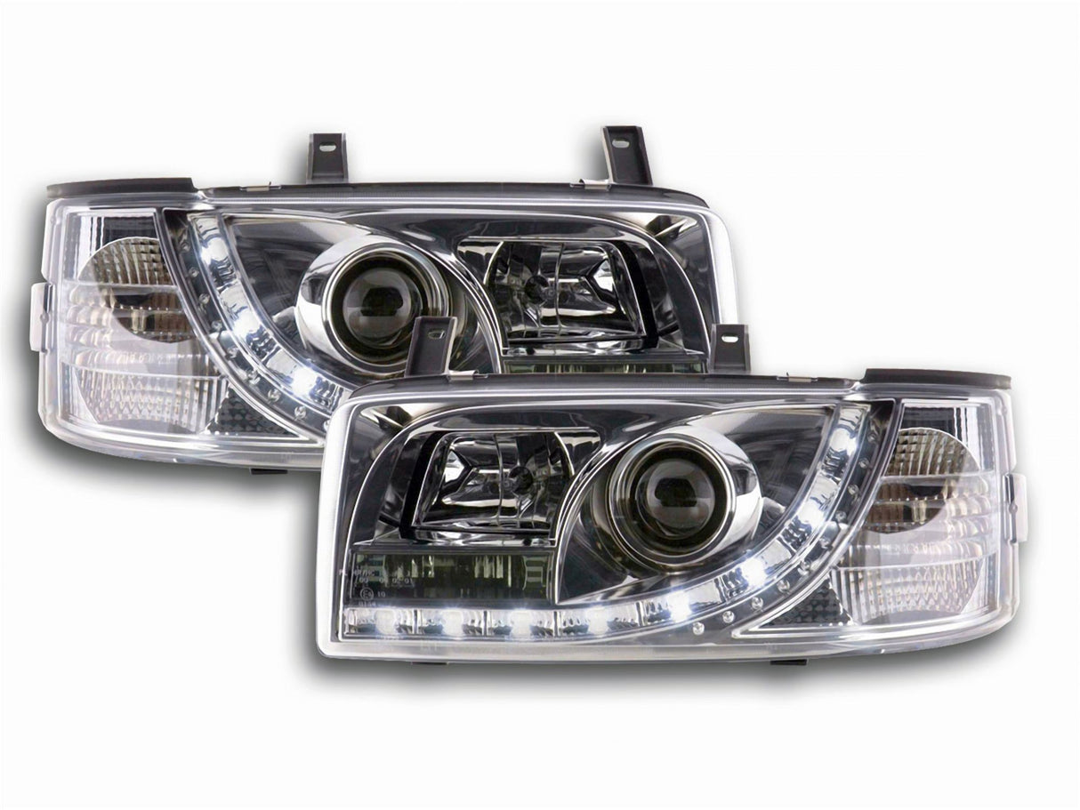 Led Scheinwerfer in chrom kurzer Vorderwagen für VW T4 Bus 1990-2003