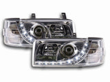 Led Scheinwerfer in chrom kurzer Vorderwagen für VW T4 Bus 1990-2003