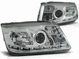 Led Scheinwerfer Set in chrom für VW Bora 09.1998-05.3005
