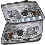 LED Scheinwerfer für VW Golf 6 mit Tagfahrlicht-Leiste und Klarglasoptik