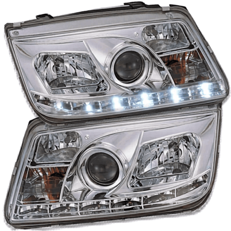 LED Scheinwerfer für VW Golf 6 mit Tagfahrlicht-Leiste und Klarglasoptik