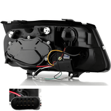LED Scheinwerfer Rückseite mit Kabeln und Anschlussstecker für Fahrzeugtuning von CR-Tuning
