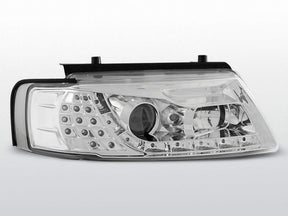 Chrom LED Scheinwerfer für VW Passat B5 1996-2000, klare Optik