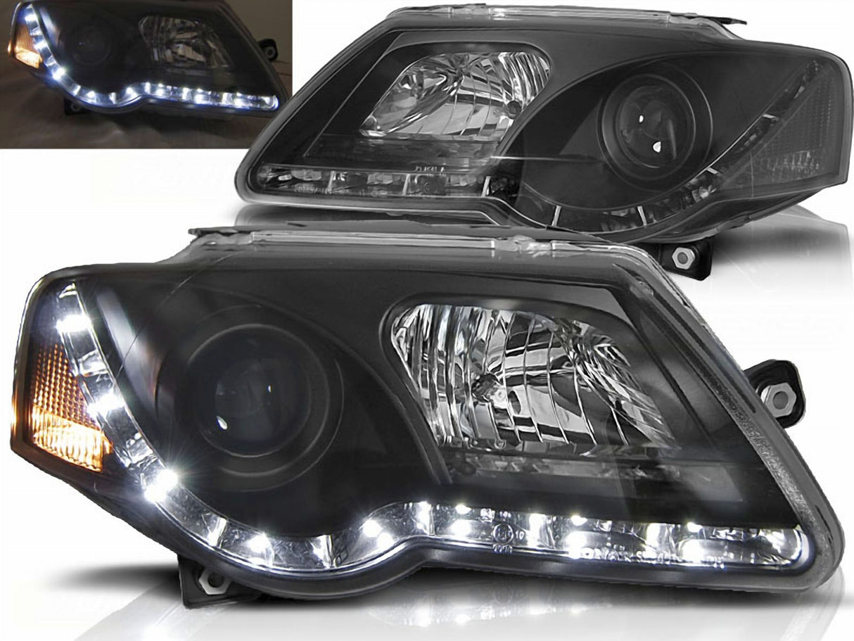 Led Scheinwerfer Set in schwarz für VW Passat 3C  03.05-10