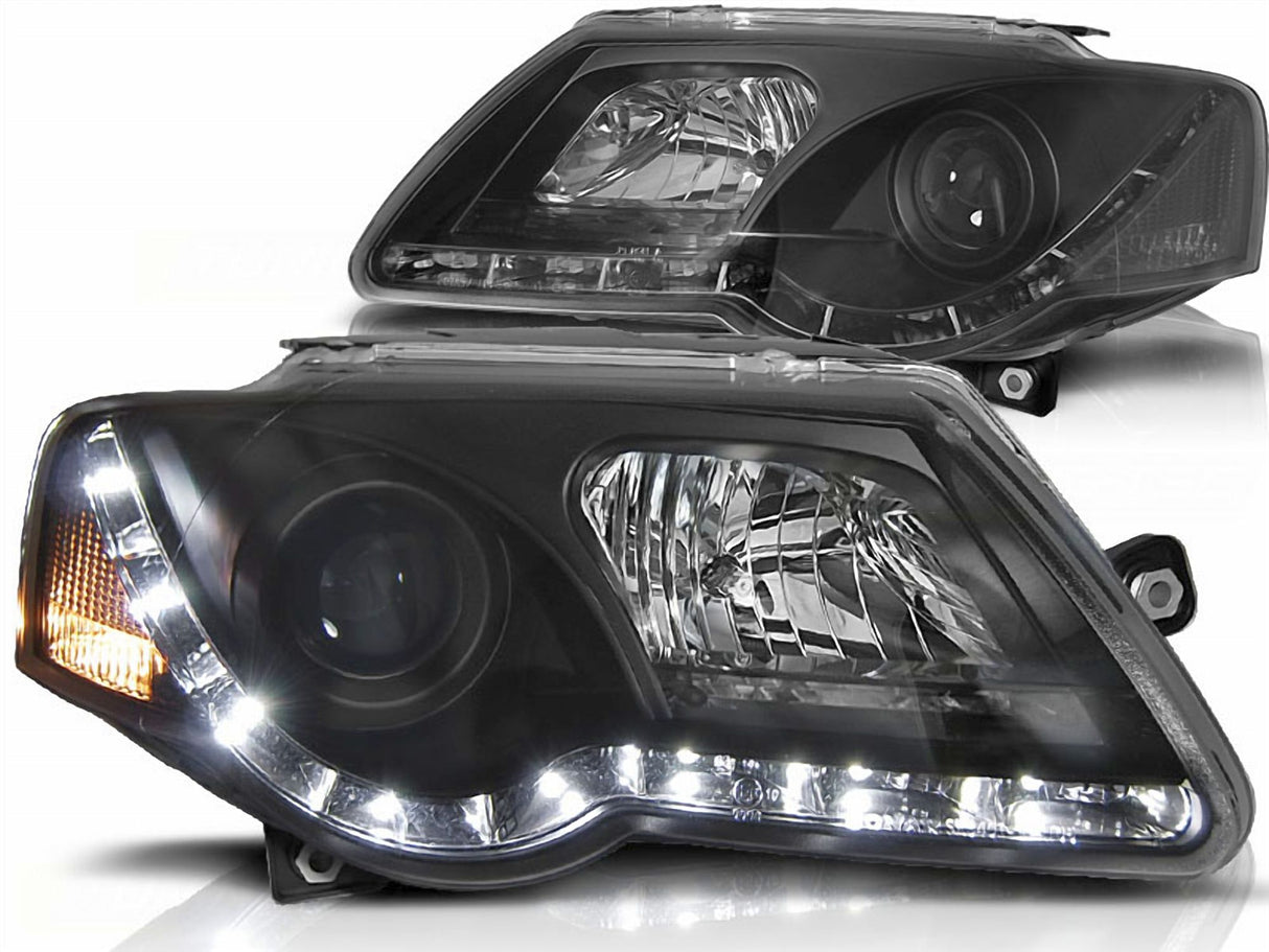 Led Scheinwerfer Set in schwarz für VW Passat 3C  03.05-10