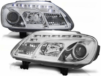 Led Scheinwerfer Set für VW Touran Caddy 1T 02.2003-10.2006 in chrom