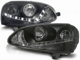 Led Scheinwerfer Set in schwarz für VW Golf 5 V 03-2008