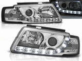 LED Tagfahrlicht Scheinwerfer in chrom für VW Passat 3B 11.1996-08.2000