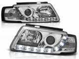 LED Tagfahrlicht Scheinwerfer in chrom für VW Passat 3B 11.1996-08.2000