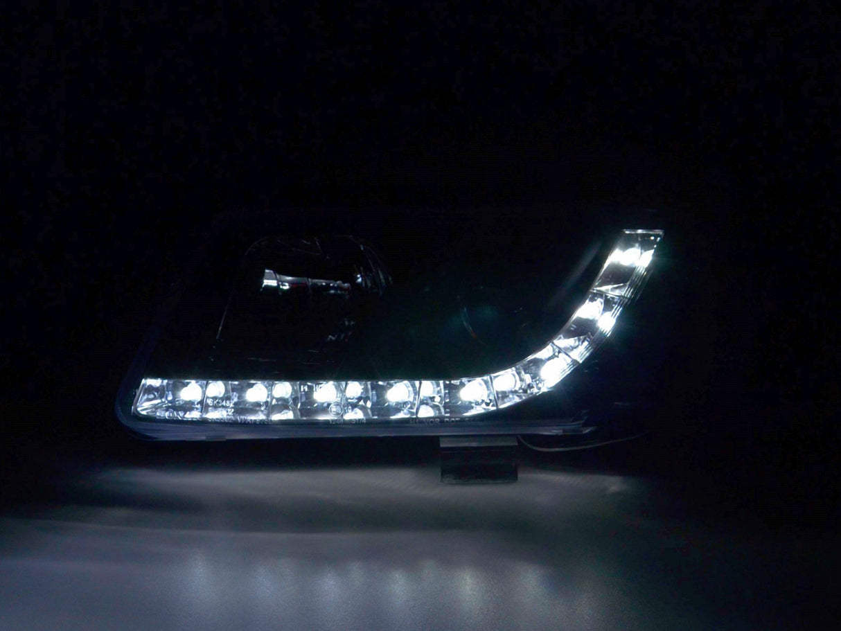 LED Tagfahrlicht Scheinwerfer in schwarz für VW Passat 3B 11.1996-08.2000